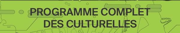 Programme complet des Culturelles de printemps 2025