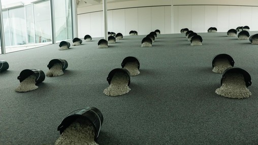 La Rampe, de Delphine Reist. EPFL Rolex Learning Center